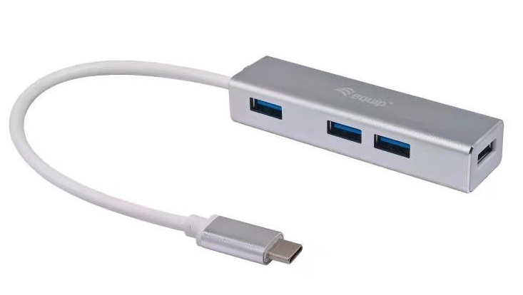 Hub USB-C Equip para 4 X USB 3.0 Cinza 1